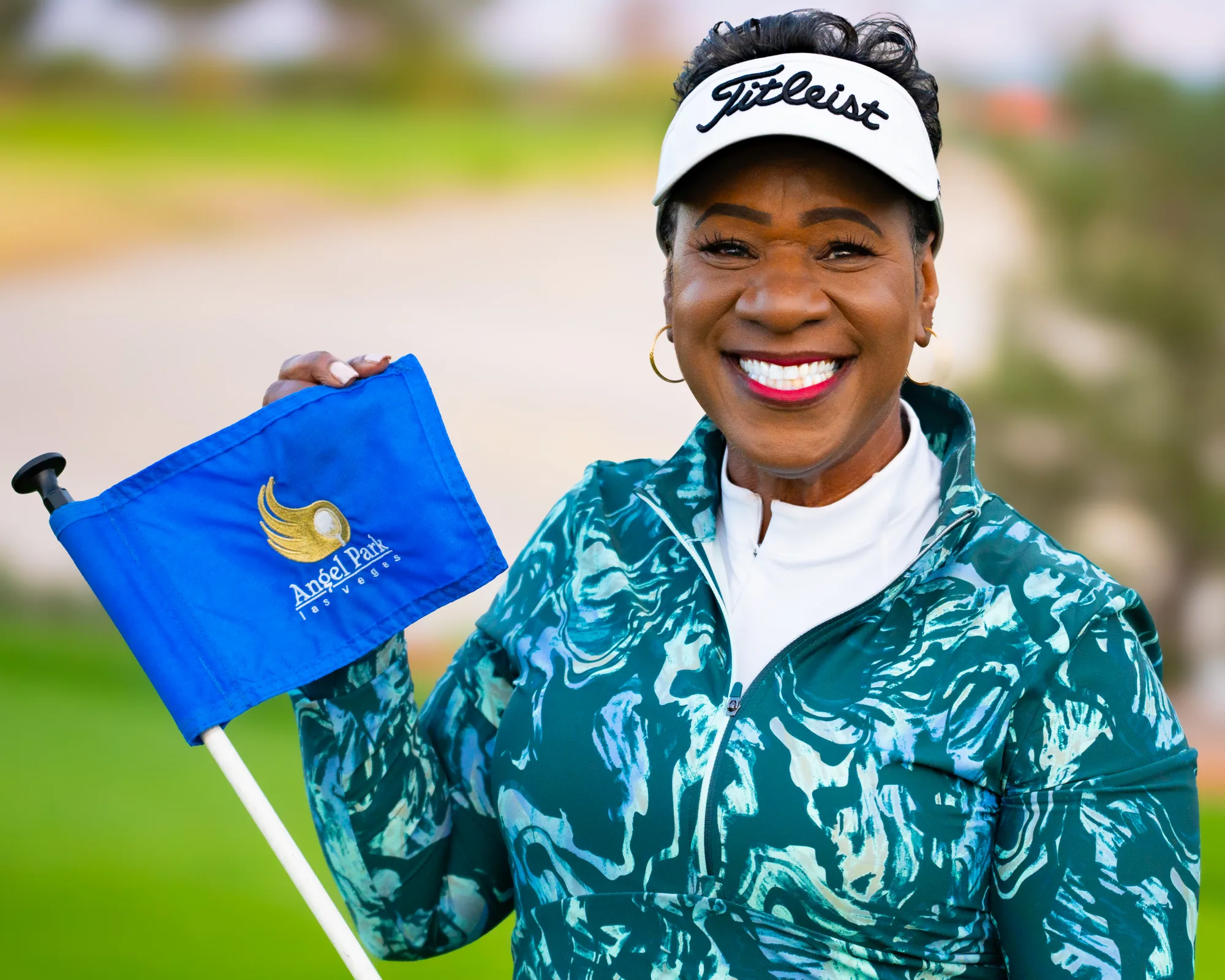 AVIS adaptive golf flag portrait