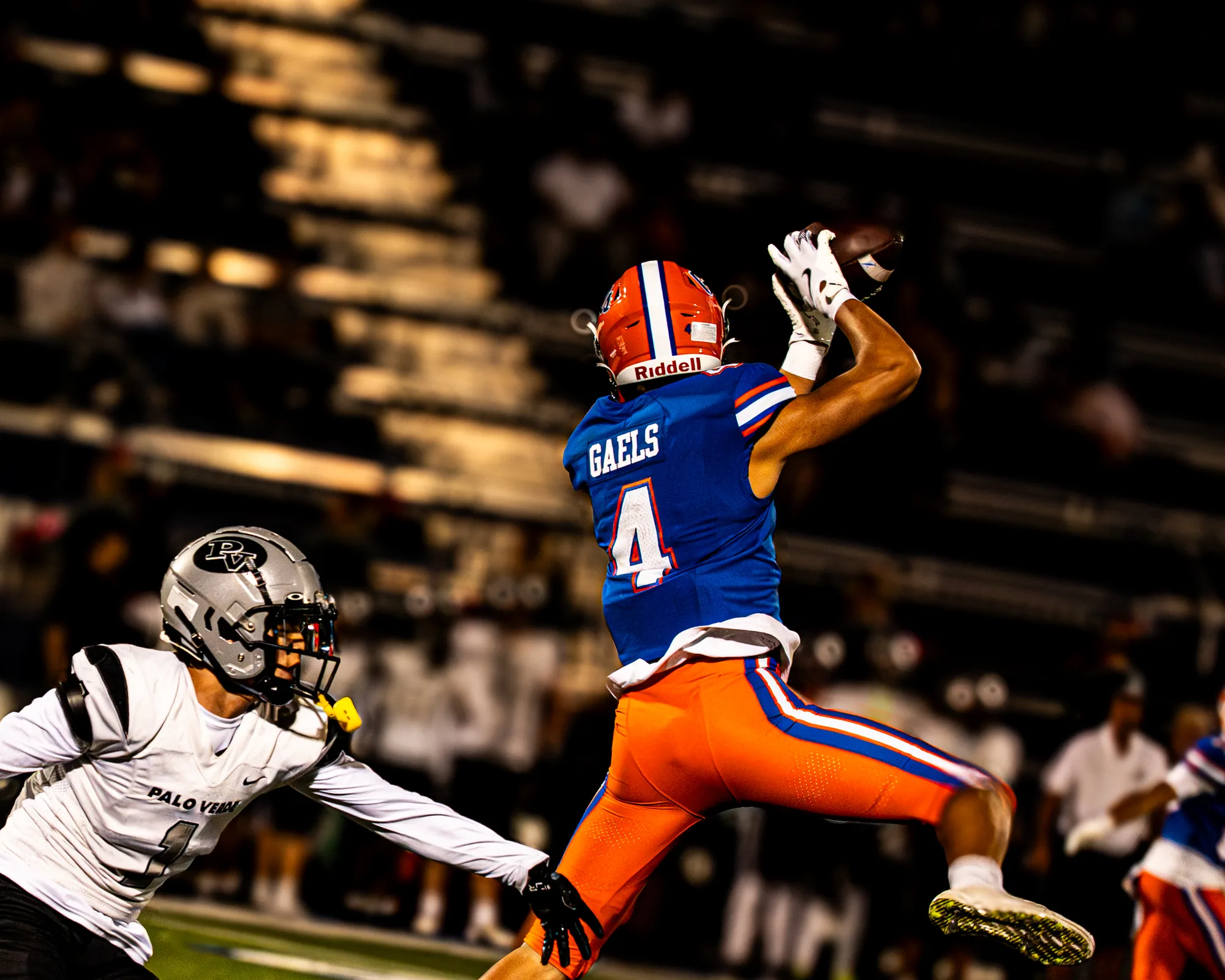 Gorman Varsity leaping catch